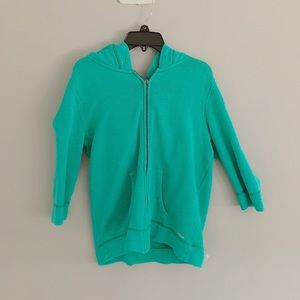 Teal Aerie Midi Sleeve Jacket